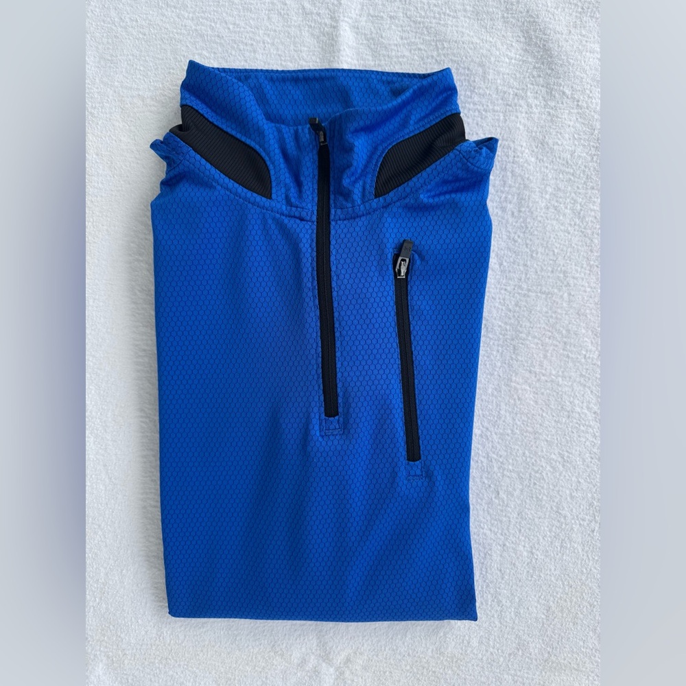 EUC Youth boys Under Armour Blue Quarter-Zip Pullover L